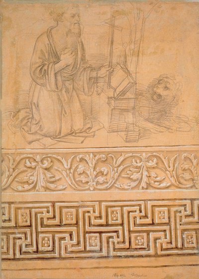 St. Jerome in Penitence, with a lion by Fra Filippo Lippi